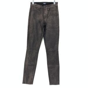 Paige Women's Size 25 Hoxton Ultra Skinny Glitter Stretch Jeans Black Multi